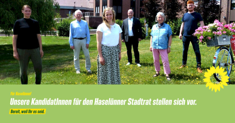 Die Grünen stellen sechs Kandidaten*innen zur Haselünner Stadtsratswahl auf