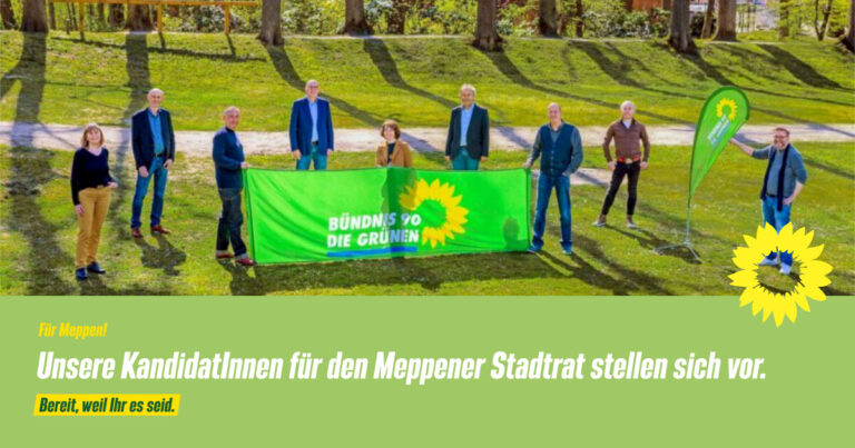 Die Grünen Meppen stellen ihre StadtratskandidatInnen vor