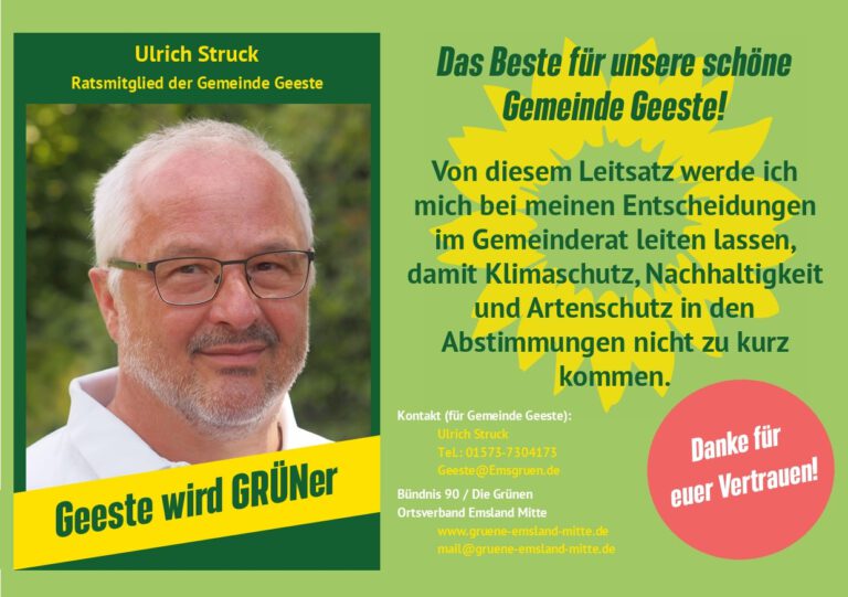 Voller Erfolg in Geeste.? Geeste wird grüner.