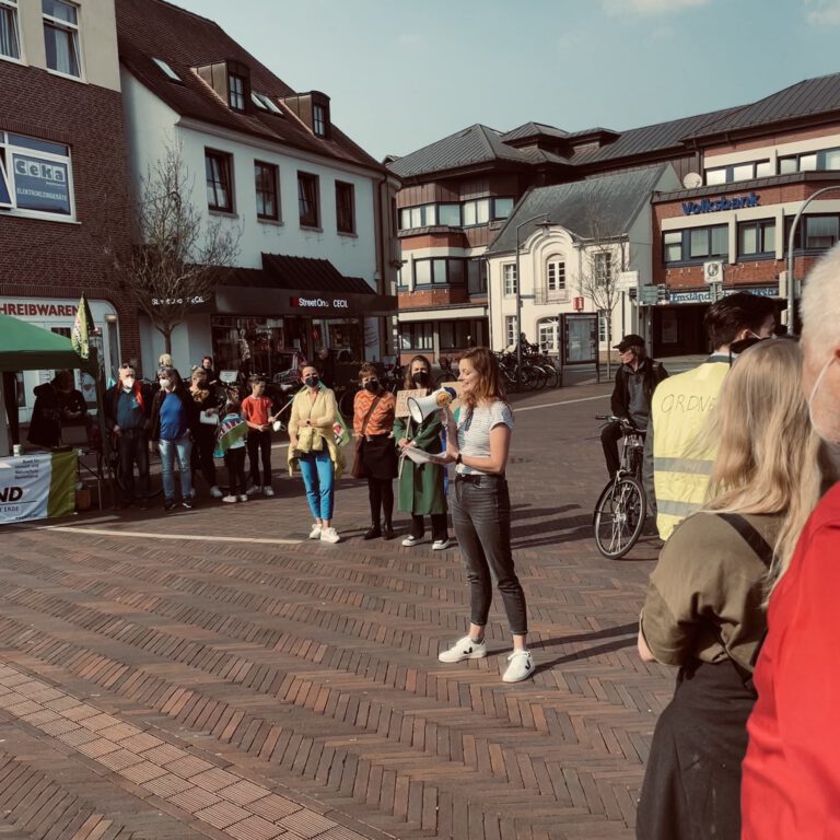 Globaler Klimastreik am 25.03. in Meppen – Rede von Sandra Tieben