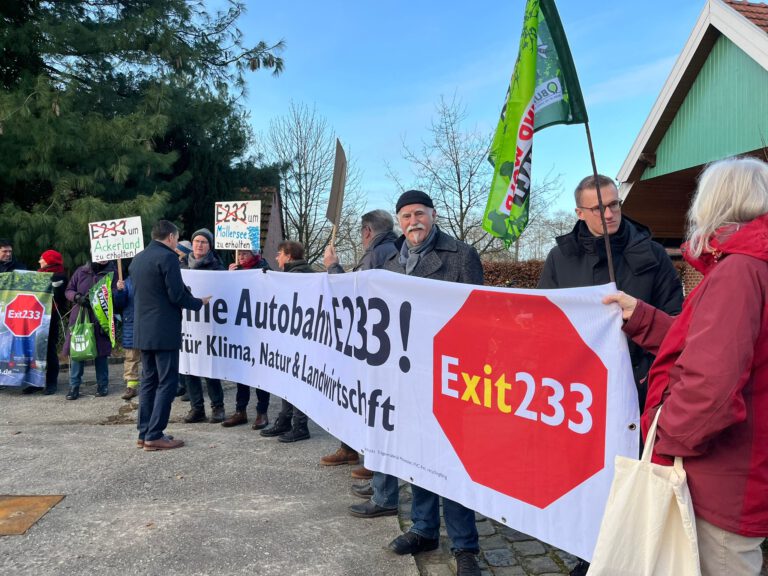 25.1.24: Demo in Meppen – Kein 4-spuriger Ausbau der E233!