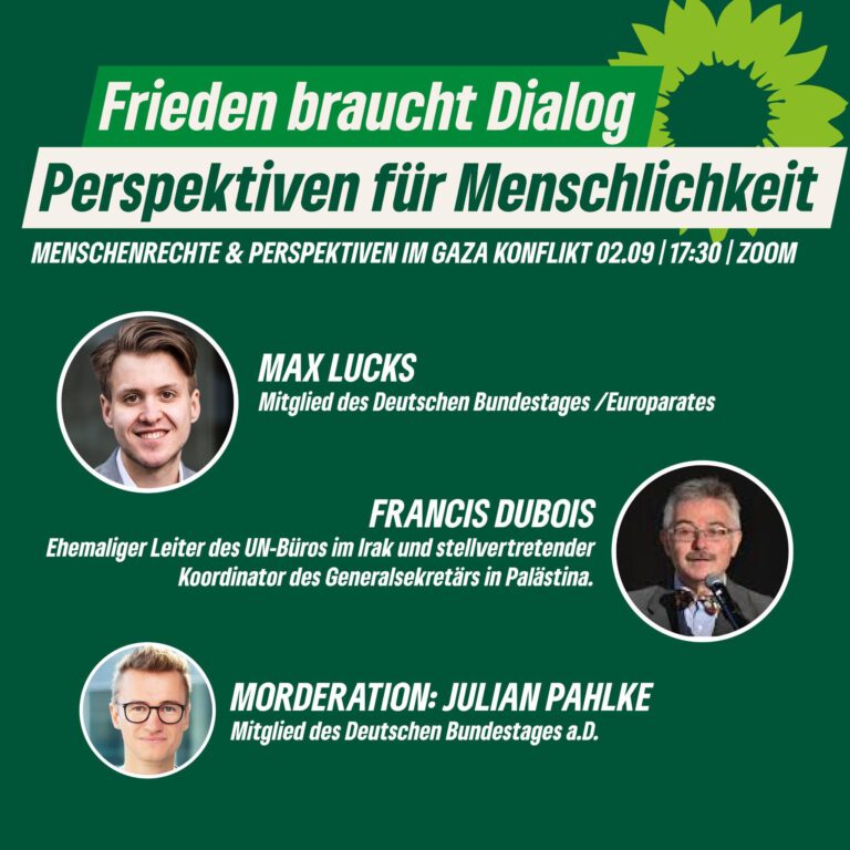 Frieden braucht Dialog- Perspektiven für Menschlichkeit